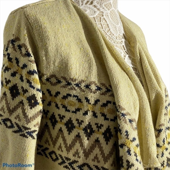 NWT Chaser Drape Front Cardigan Vintage Sweater M - Picture 6 of 16